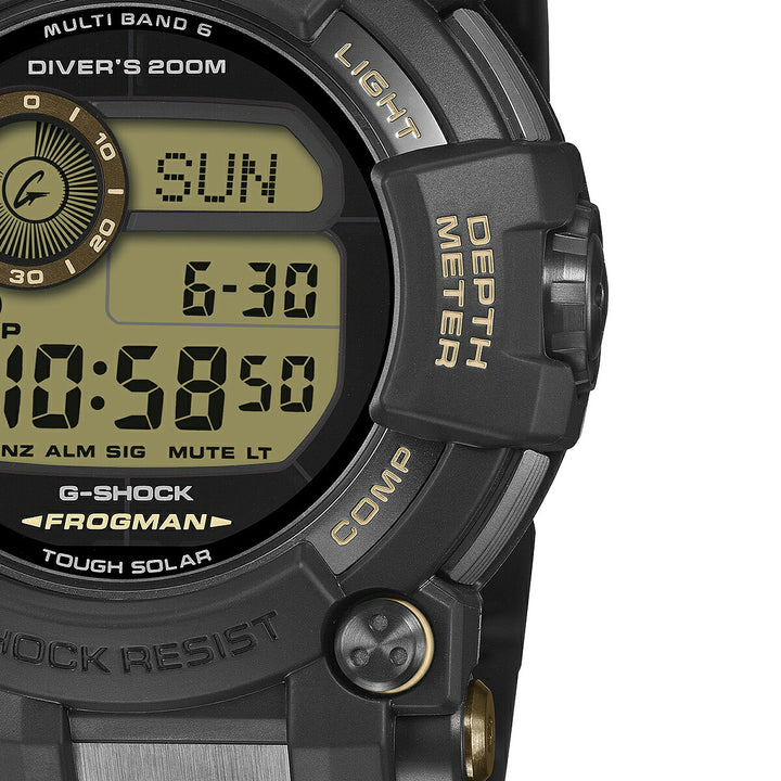 G-SHOCK フロッグマン タンカラーアクセント GWF-D1000BC-1JF メンズ 電波ソーラー デジタル コンポジットバンド ブラック 日本製