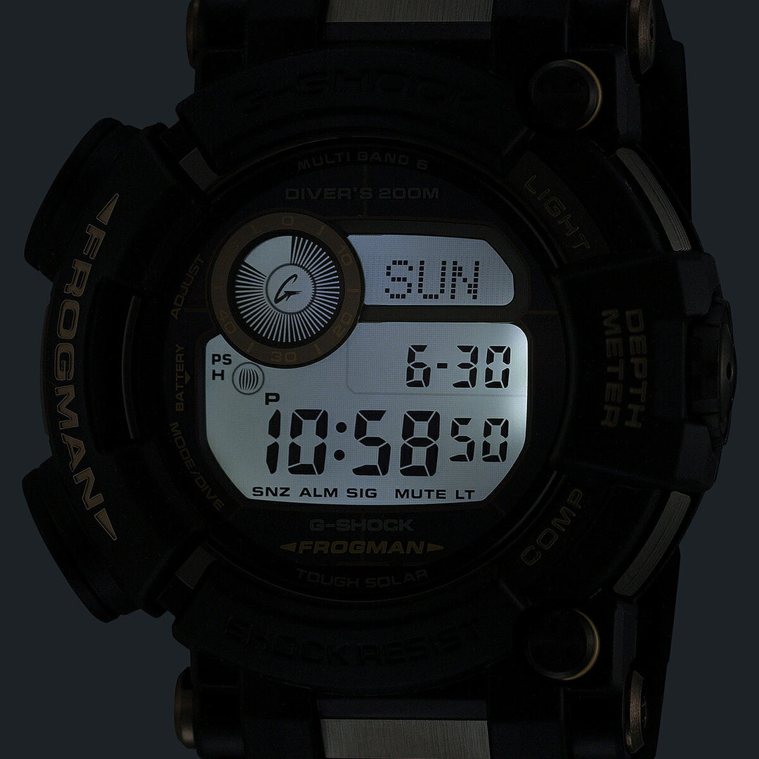G-SHOCK フロッグマン タンカラーアクセント GWF-D1000BC-1JF メンズ 電波ソーラー デジタル コンポジットバンド ブラック 日本製