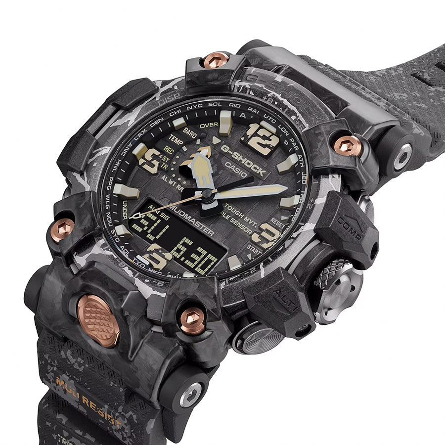 G-SHOCK マッドマスター クラックドパターンデザイン GWG-2000CR-1AJF メンズ 腕時計 電波ソーラー アナデジ ブラック 国内正規品 カシオ