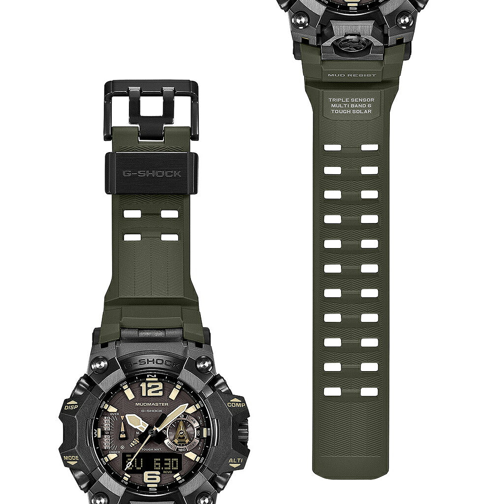 G-SHOCK マッドマスター タンカラーアクセント GWG-B1000-1A3JF メンズ 電波ソーラー Bluetooth アナデジ 樹脂バンド 反転液晶 日本製