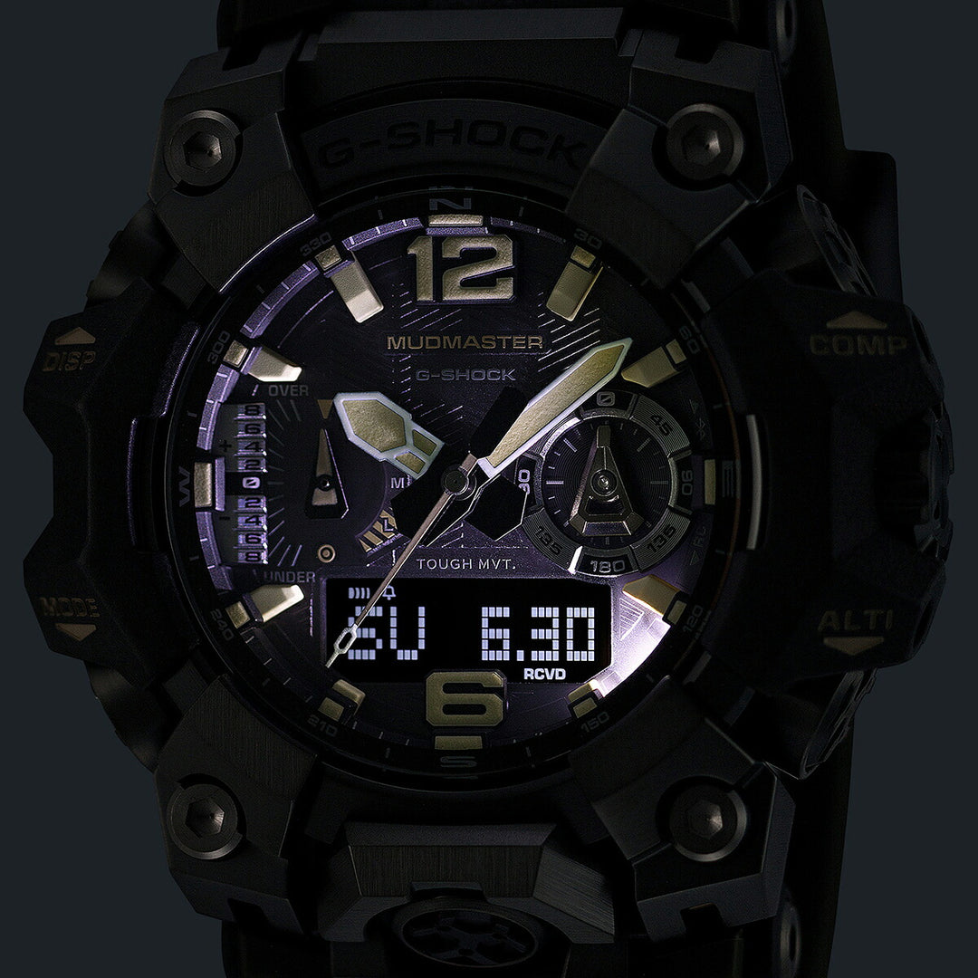 G-SHOCK マッドマスター タンカラーアクセント GWG-B1000-1A3JF メンズ 電波ソーラー Bluetooth アナデジ 樹脂バンド 反転液晶 日本製