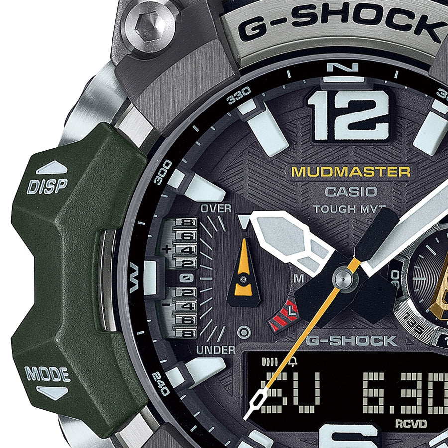 G-SHOCK MUDMASTER マッドマスター GWG-B1000-3AJF メンズ 腕時計 電波ソーラー Bluetooth アナデジ  樹脂バンド グリーン 日本製