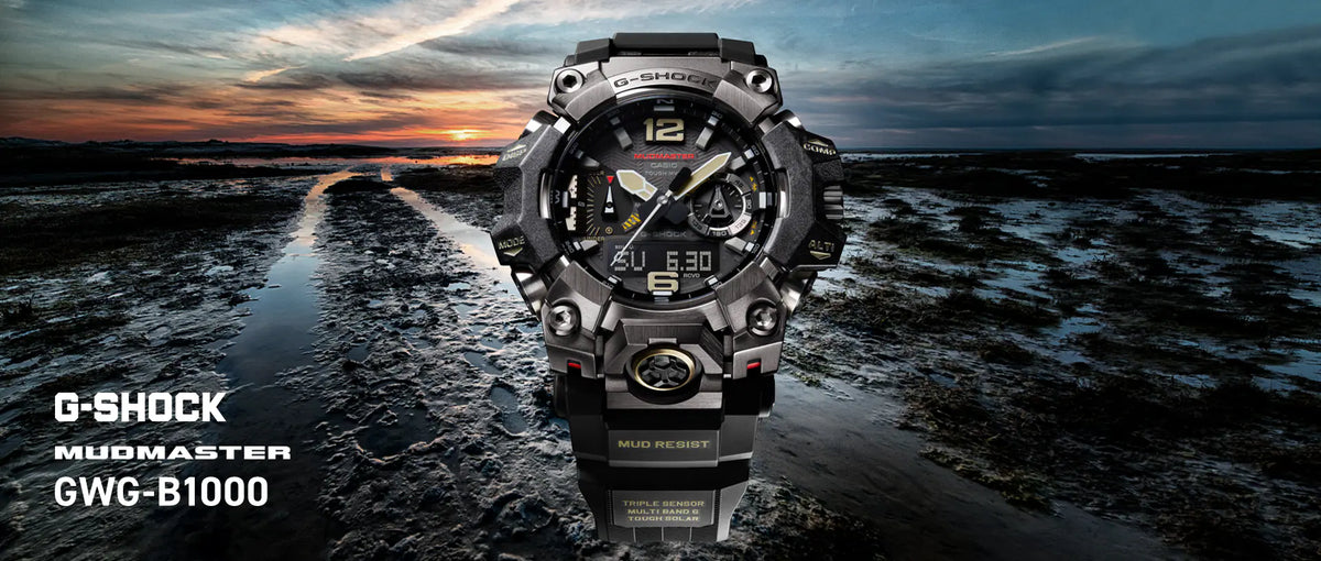 G-SHOCK マッドマスター GWG-B1000-1AJF メンズ 電波ソーラー Bluetooth アナデジ 樹脂バンド ブラック 日本製