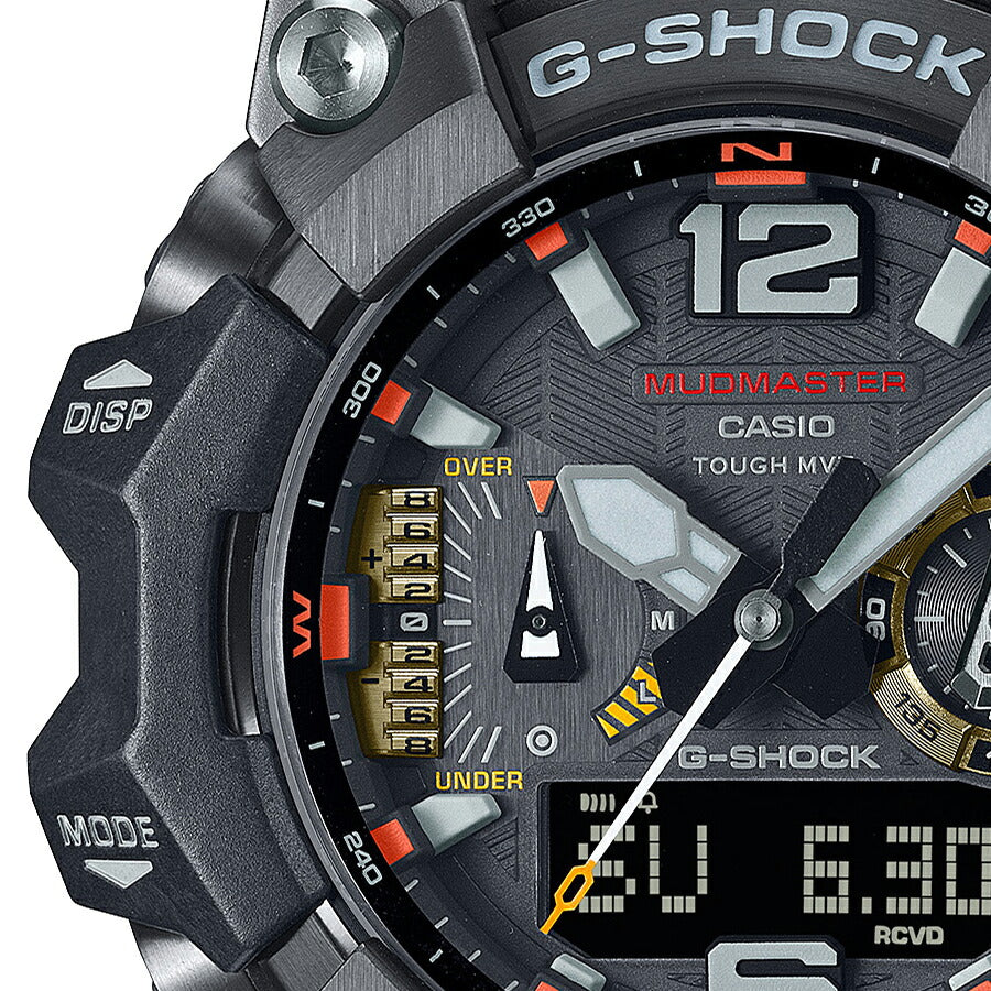 G-SHOCK マッドマスター エマージェンシーカラー GWG-B1000EC-1AJF メンズ 腕時計 電波ソーラー Bluetooth アナデジ 樹脂バンド ブラック 反転液晶 日本製 国内正規品 カシオ