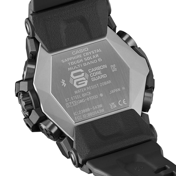 G-SHOCK マッドマスター エマージェンシーカラー GWG-B1000EC-1AJF メンズ 腕時計 電波ソーラー Bluetooth アナデジ 樹脂バンド ブラック 反転液晶 日本製 国内正規品 カシオ