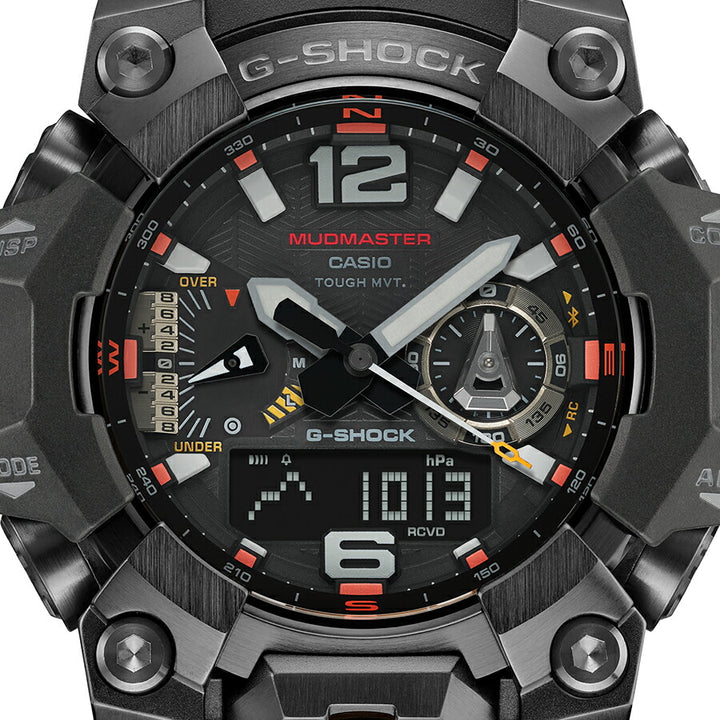 G-SHOCK マッドマスター エマージェンシーカラー GWG-B1000EC-1AJF メンズ 腕時計 電波ソーラー Bluetooth アナデジ 樹脂バンド ブラック 反転液晶 日本製 国内正規品 カシオ