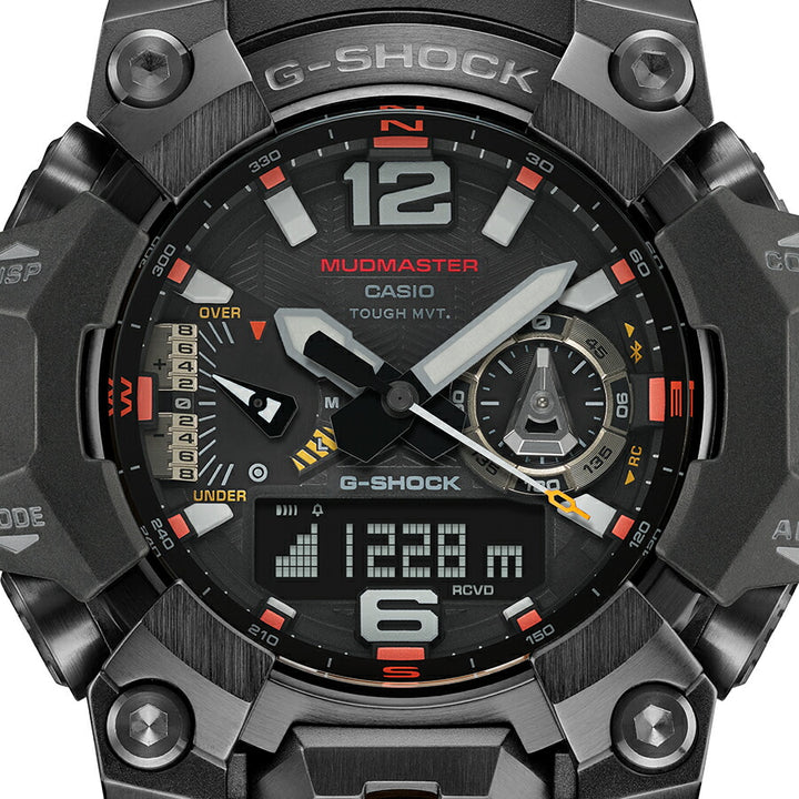 G-SHOCK マッドマスター エマージェンシーカラー GWG-B1000EC-1AJF メンズ 腕時計 電波ソーラー Bluetooth アナデジ 樹脂バンド ブラック 反転液晶 日本製 国内正規品 カシオ