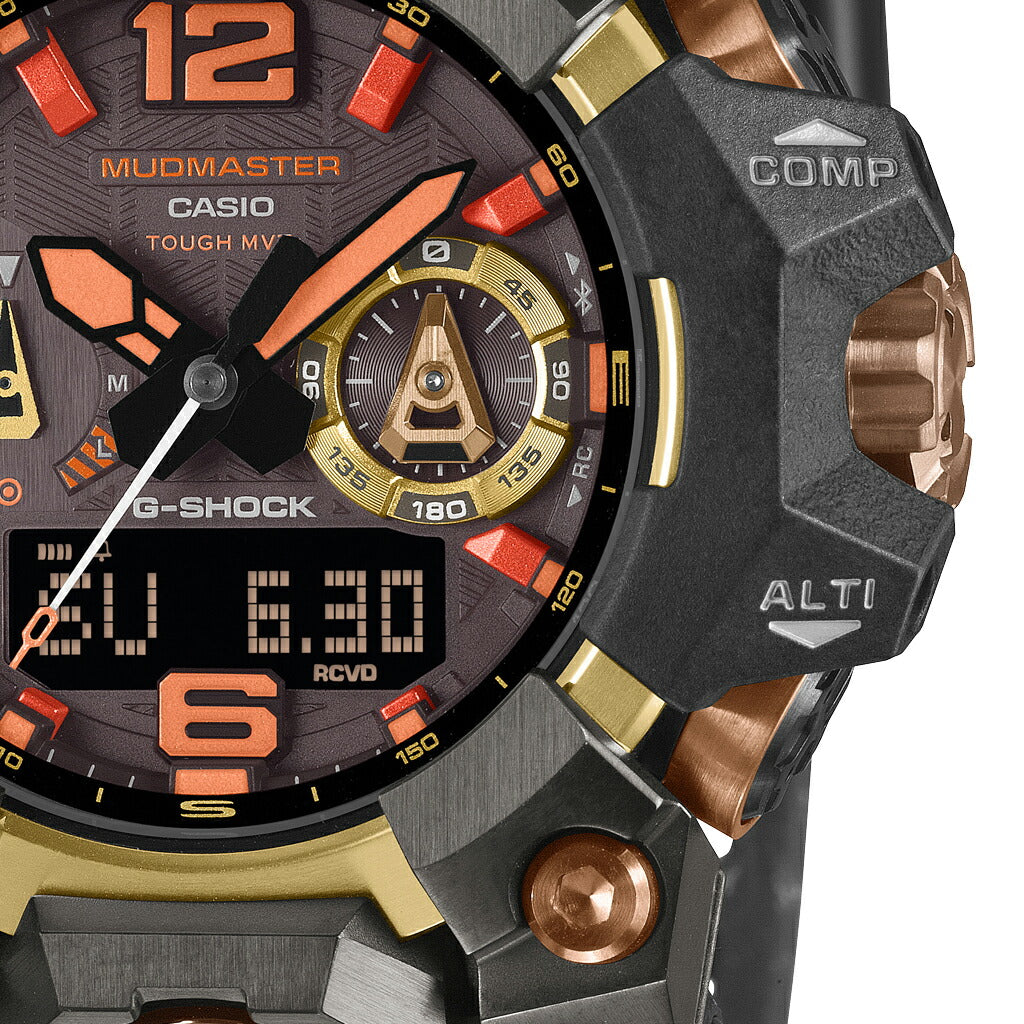 G-SHOCK マッドマスター マグマ ゴールド GWG-B1000MG-1A9JR メンズ 電波ソーラー Bluetooth アナデジ 樹脂バンド 反転液晶 日本製