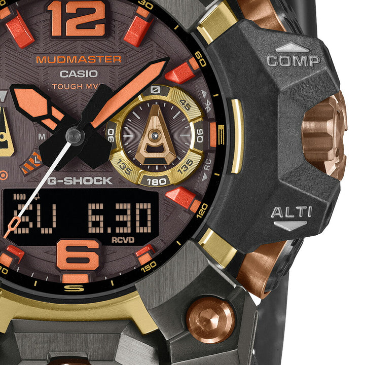 G-SHOCK マッドマスター マグマ ゴールド GWG-B1000MG-1A9JR メンズ 電波ソーラー Bluetooth アナデジ 樹脂バンド 反転液晶 日本製