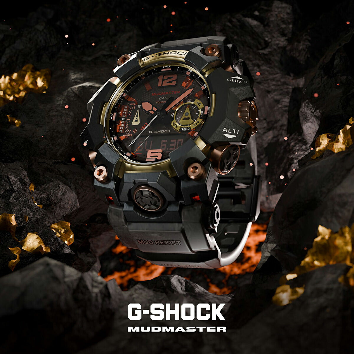 5月15日発売》G-SHOCK マッドマスター マグマ ゴールド GWG-B1000MG