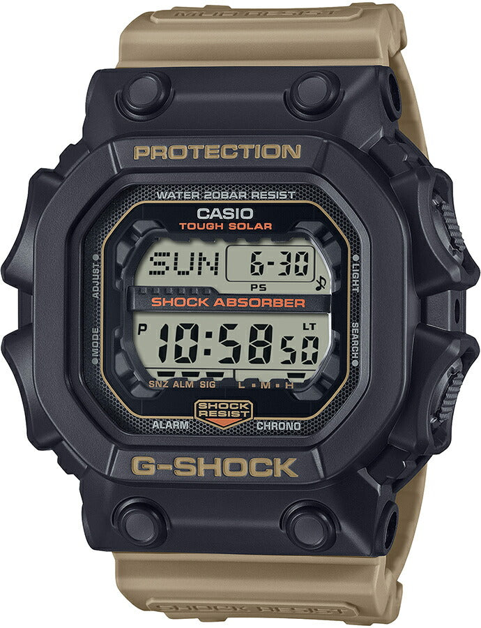 G-SHOCK Two tone utility colors GX-56TU-1A5JF メンズ 腕時計 ソーラー デジタル ビッグケース ブラック カーキ 国内正規品 カシオ