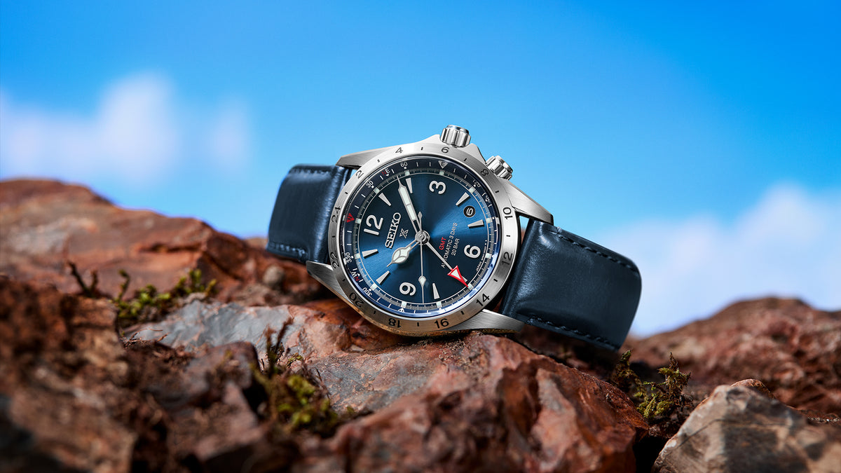 セイコー プロスペックス アルピニスト メカニカル GMT HBC008J メンズ 機械式 メカニカル 自動巻き 革ベルト ブルー
