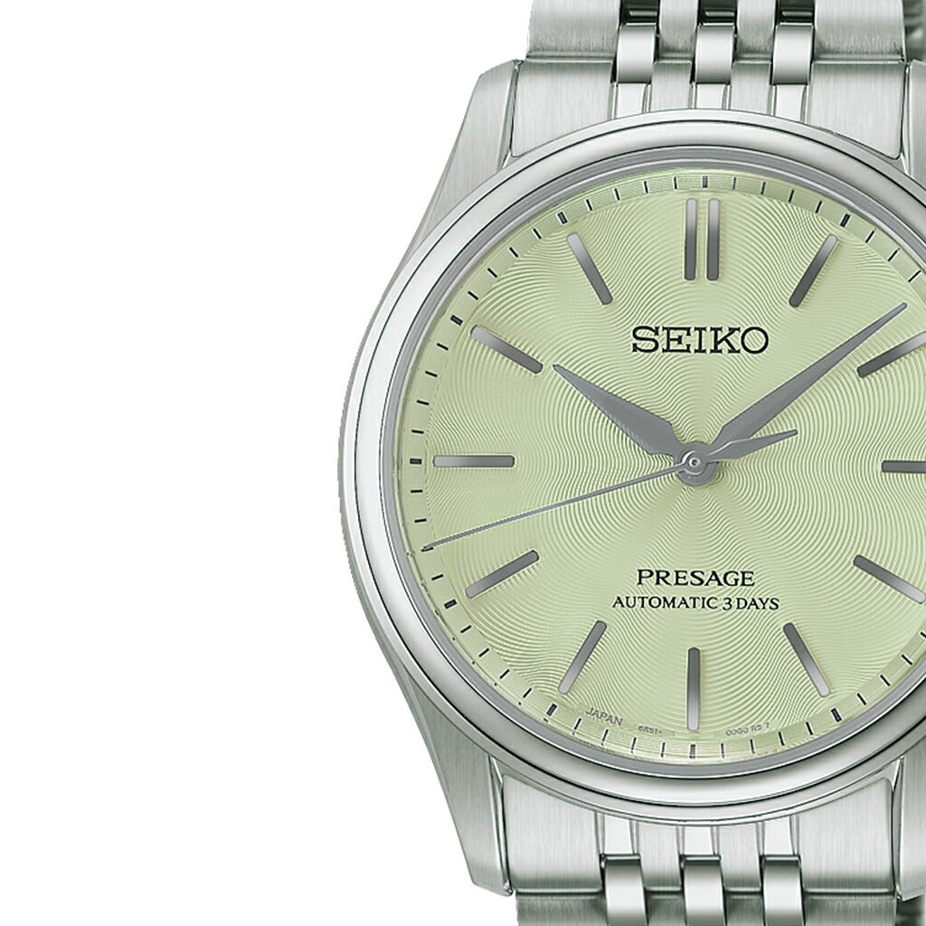 セイコー プレザージュ クラシックシリーズ 3針 38mm 若竹色ダイヤル HCC002J メンズ メカニカル 自動巻き メタルバンド