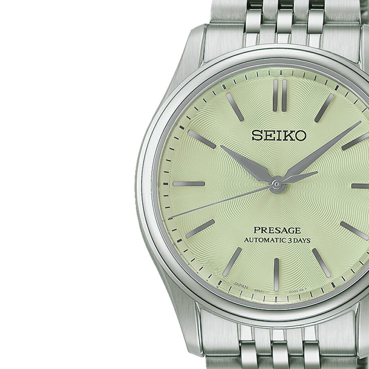 セイコー プレザージュ クラシックシリーズ 3針 38mm 若竹色ダイヤル HCC002J メンズ メカニカル 自動巻き メタルバンド