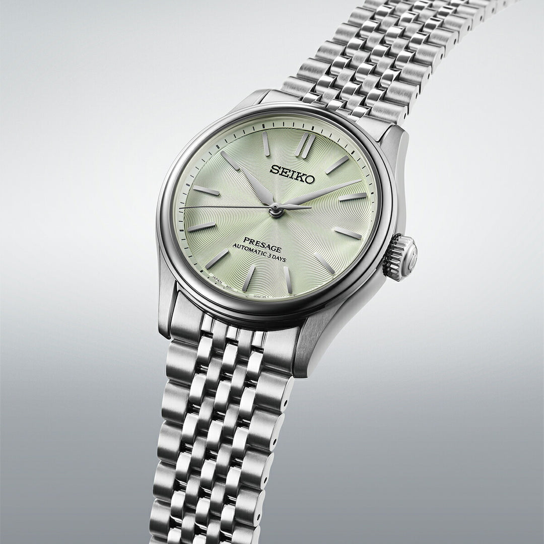 セイコー プレザージュ クラシックシリーズ 3針 38mm 若竹色ダイヤル HCC002J メンズ メカニカル 自動巻き メタルバンド
