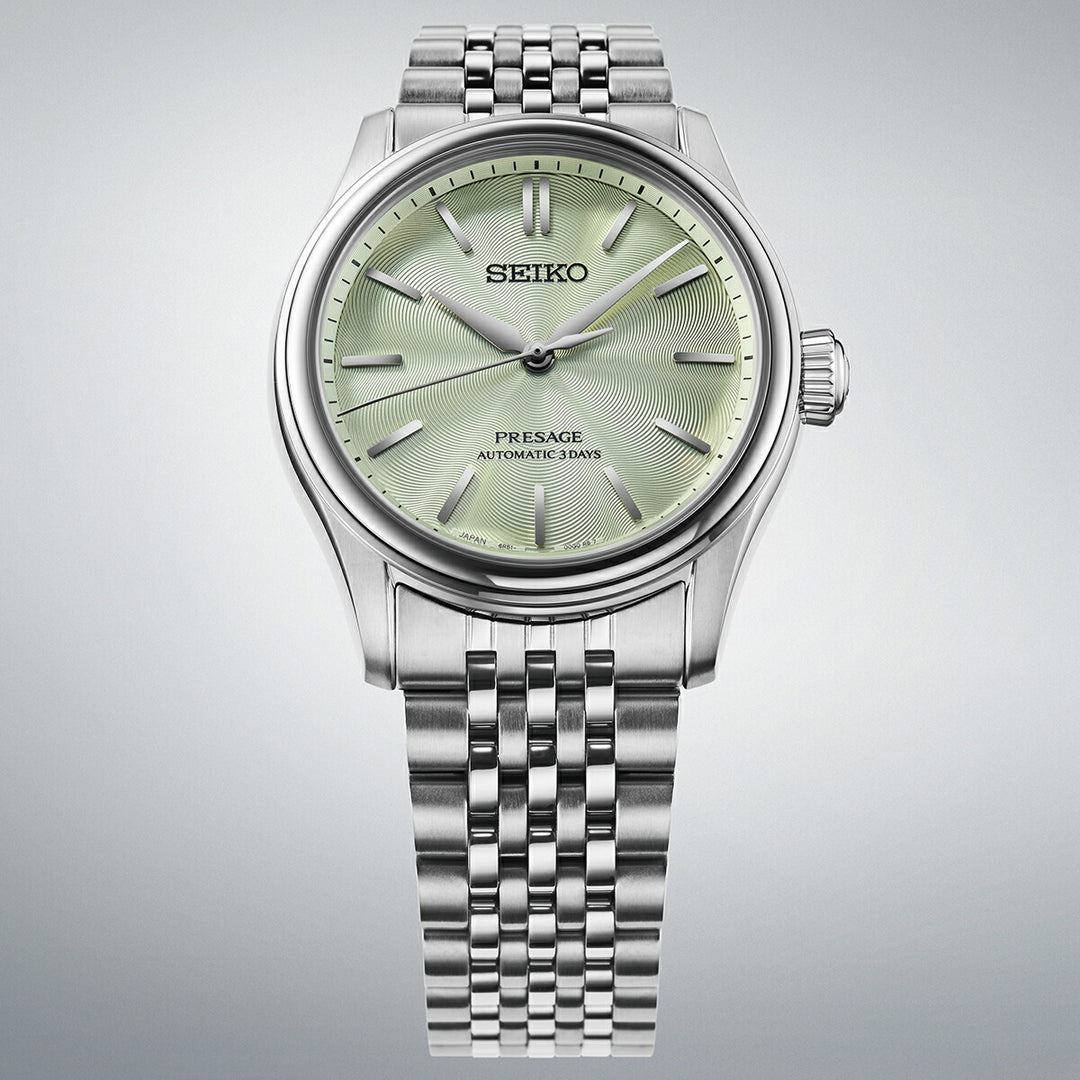 セイコー プレザージュ クラシックシリーズ 3針 38mm 若竹色ダイヤル HCC002J メンズ メカニカル 自動巻き メタルバンド
