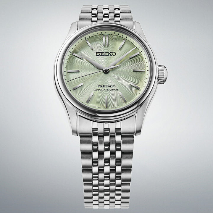 セイコー プレザージュ クラシックシリーズ 3針 38mm 若竹色ダイヤル HCC002J メンズ メカニカル 自動巻き メタルバンド