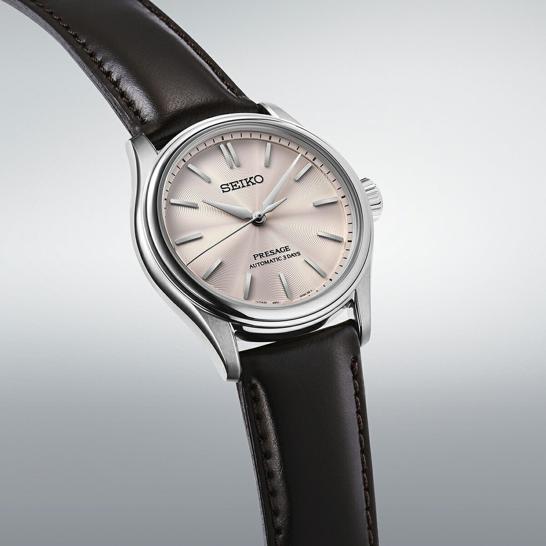 セイコー プレザージュ クラシックシリーズ 3針 38mm 桜色ダイヤル HCC003J メンズ メカニカル 自動巻き 革ベルト