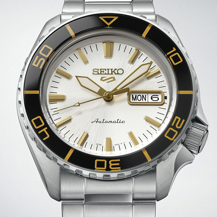 セイコー 5スポーツ SKXシリーズ HDB004J メンズ メカニカル 自動巻き ホワイトダイヤル デイデイト 日本製