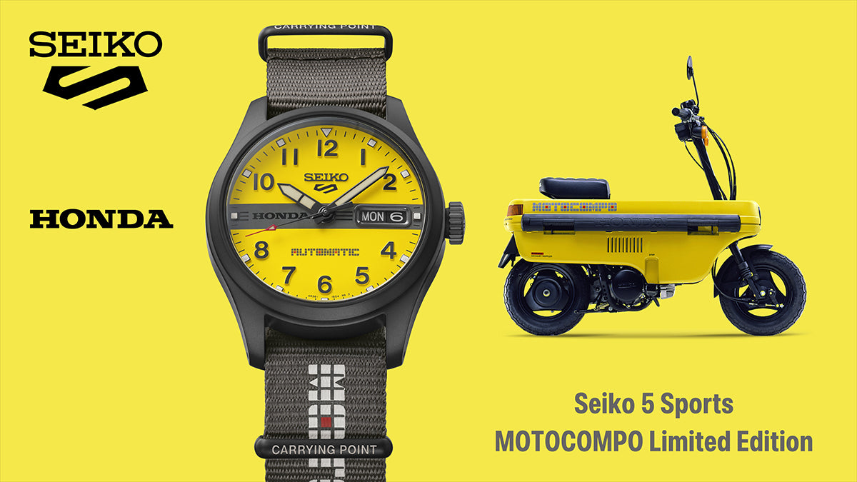《9月5日発売/予約》セイコー 5スポーツ フィールドシリーズ MOTOCOMPO コラボレーション 限定モデル HDB010J メンズ メカニカル 自動巻き ナイロンバンド 日本製