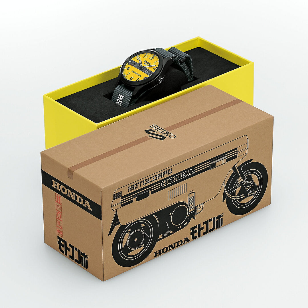 セイコー 5スポーツ フィールドシリーズ MOTOCOMPO コラボレーション 限定モデル HDB010J メンズ メカニカル 自動巻き ナイロンバンド 日本製