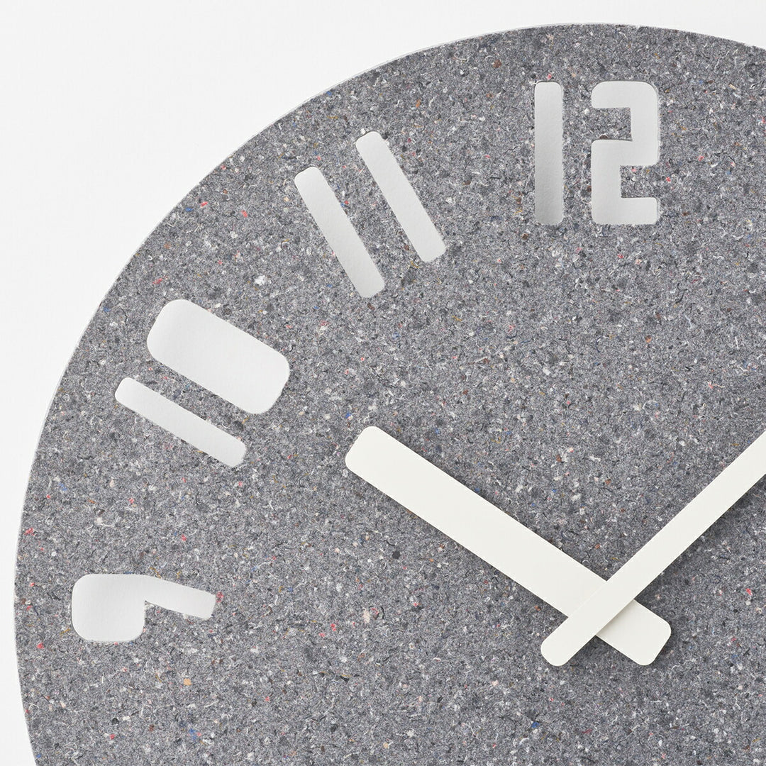 タカタレムノス 掛け時計 デザインオブジェクト パネコ クロック サンド ダークグレー ナンバー クオーツ 電池式 五十嵐 久枝 HIL22-10DGY