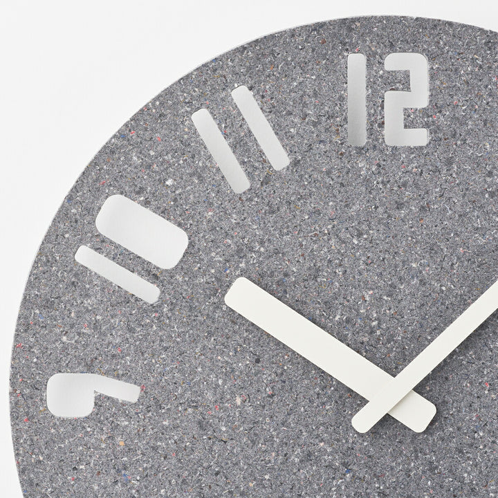 タカタレムノス 掛け時計 デザインオブジェクト パネコ クロック サンド ダークグレー ナンバー クオーツ 電池式 五十嵐 久枝 HIL22-10DGY