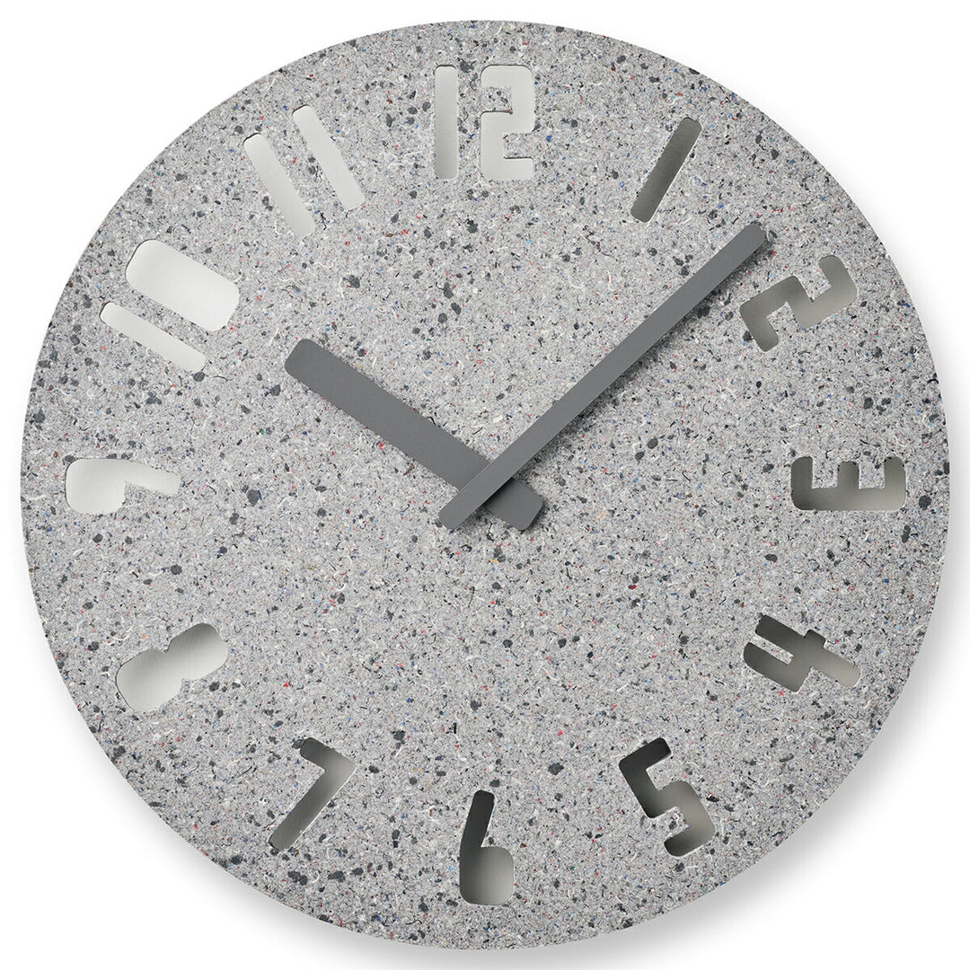 タカタレムノス 掛け時計 デザインオブジェクト パネコ クロック サンド ライトグレー ナンバー クオーツ 電池式 五十嵐 久枝 HIL22-10LGY