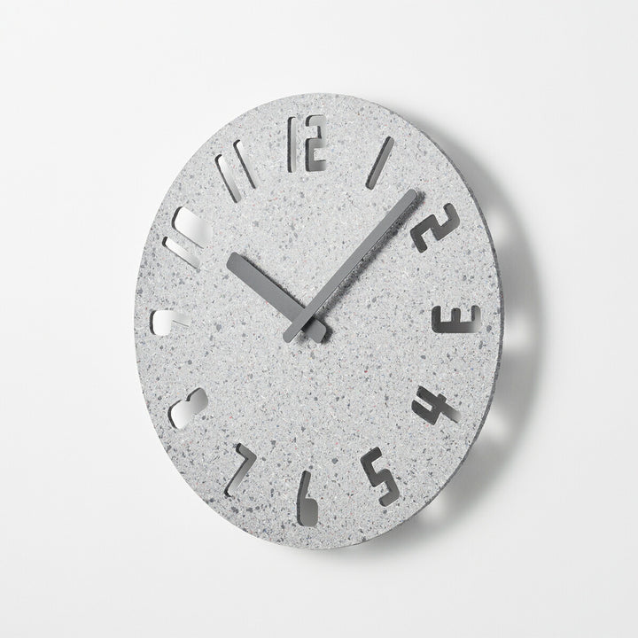 タカタレムノス 掛け時計 デザインオブジェクト パネコ クロック サンド ライトグレー ナンバー クオーツ 電池式 五十嵐 久枝 HIL22-10LGY