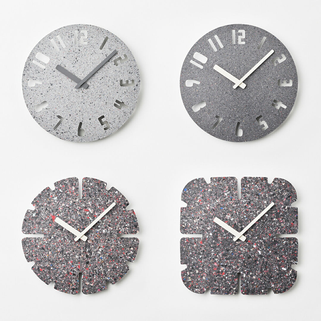 タカタレムノス 掛け時計 デザインオブジェクト パネコ クロック サンド ライトグレー ナンバー クオーツ 電池式 五十嵐 久枝 HIL22-10LGY