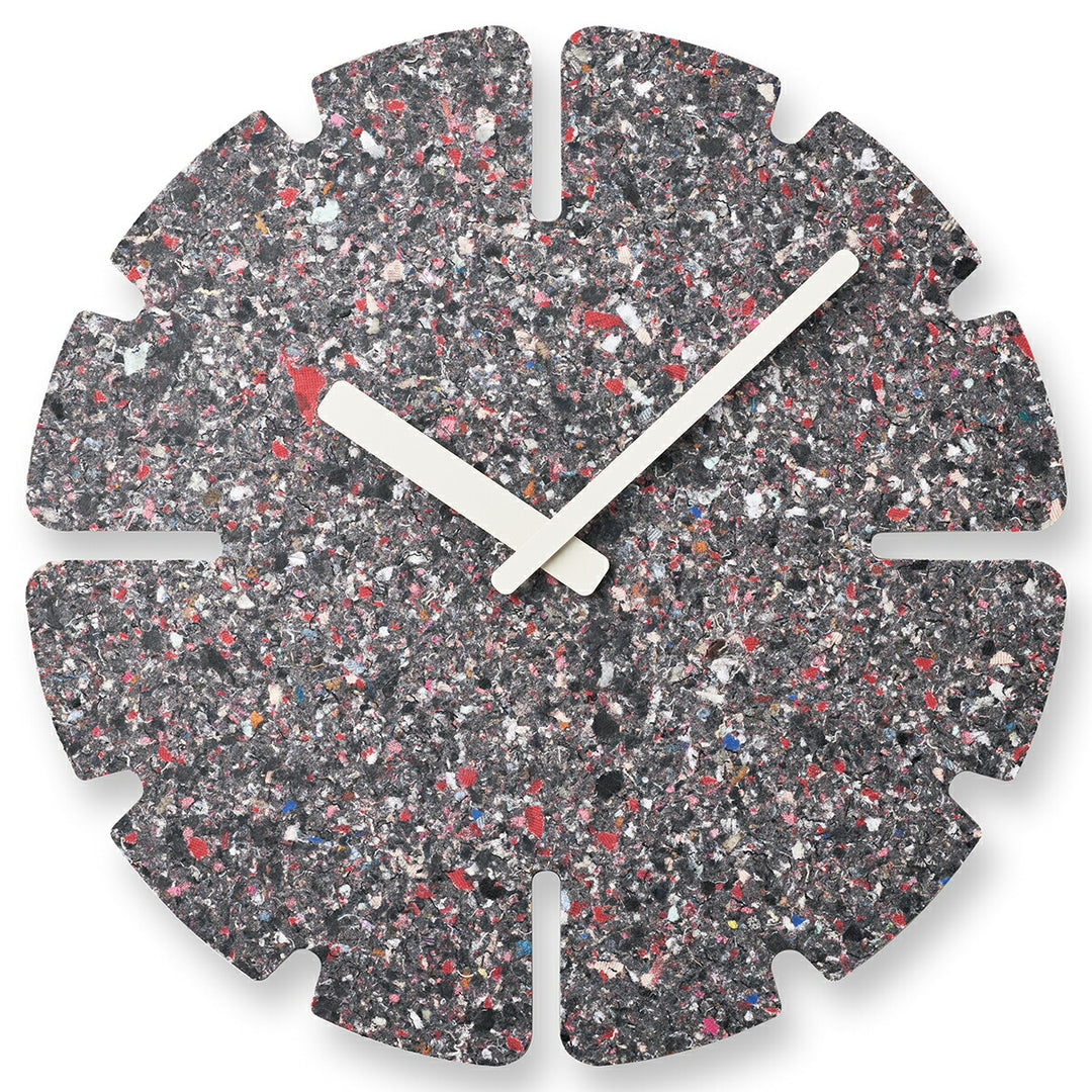 タカタレムノス 掛け時計 デザインオブジェクト パネコ クロック ストーン ミドル スリット丸 クオーツ 電池式 五十嵐 久枝 HIL22-11AMID