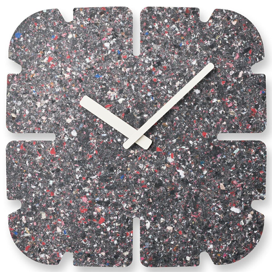 タカタレムノス 掛け時計 デザインオブジェクト パネコ クロック ストーン ミドル スリット四角 クオーツ 電池式 五十嵐 久枝 HIL22-11BMID