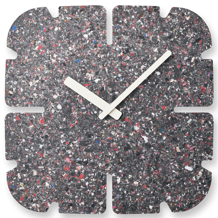 タカタレムノス 掛け時計 デザインオブジェクト パネコ クロック ストーン ミドル スリット四角 クオーツ 電池式 五十嵐 久枝 HIL22-11BMID