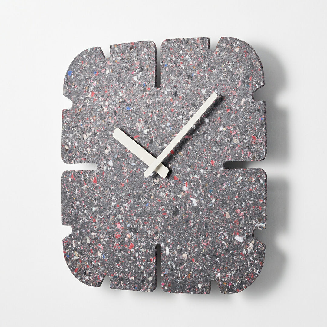 タカタレムノス 掛け時計 デザインオブジェクト パネコ クロック ストーン ミドル スリット四角 クオーツ 電池式 五十嵐 久枝 HIL22-11BMID