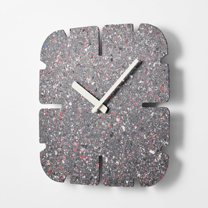 タカタレムノス 掛け時計 デザインオブジェクト パネコ クロック ストーン ミドル スリット四角 クオーツ 電池式 五十嵐 久枝 HIL22-11BMID