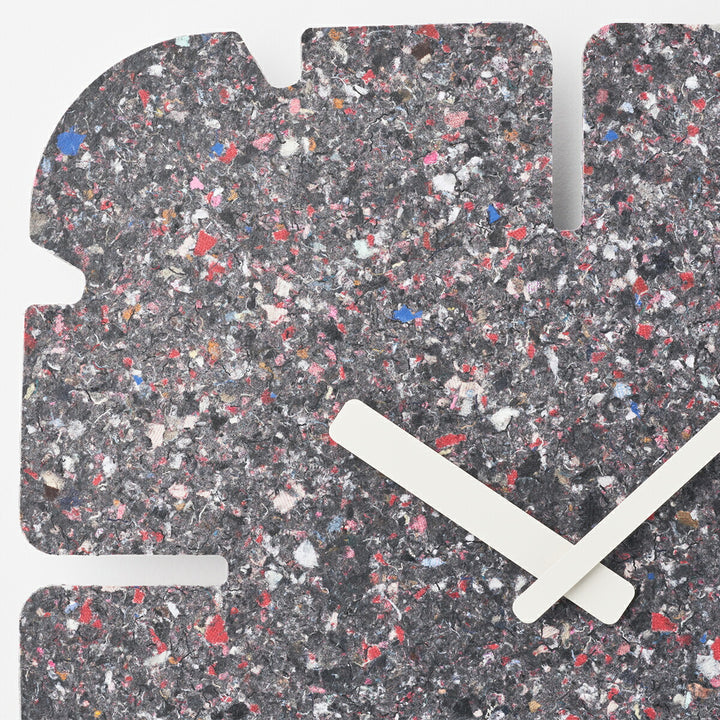 タカタレムノス 掛け時計 デザインオブジェクト パネコ クロック ストーン ミドル スリット四角 クオーツ 電池式 五十嵐 久枝 HIL22-11BMID