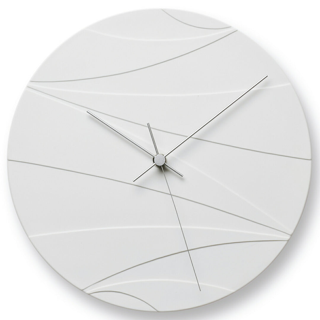 タカタレムノス 掛け時計 デザインオブジェクト クラウディド ムーン クオーツ 電池式 磁器 スイープセコンド 橋田 規子 HN23-01