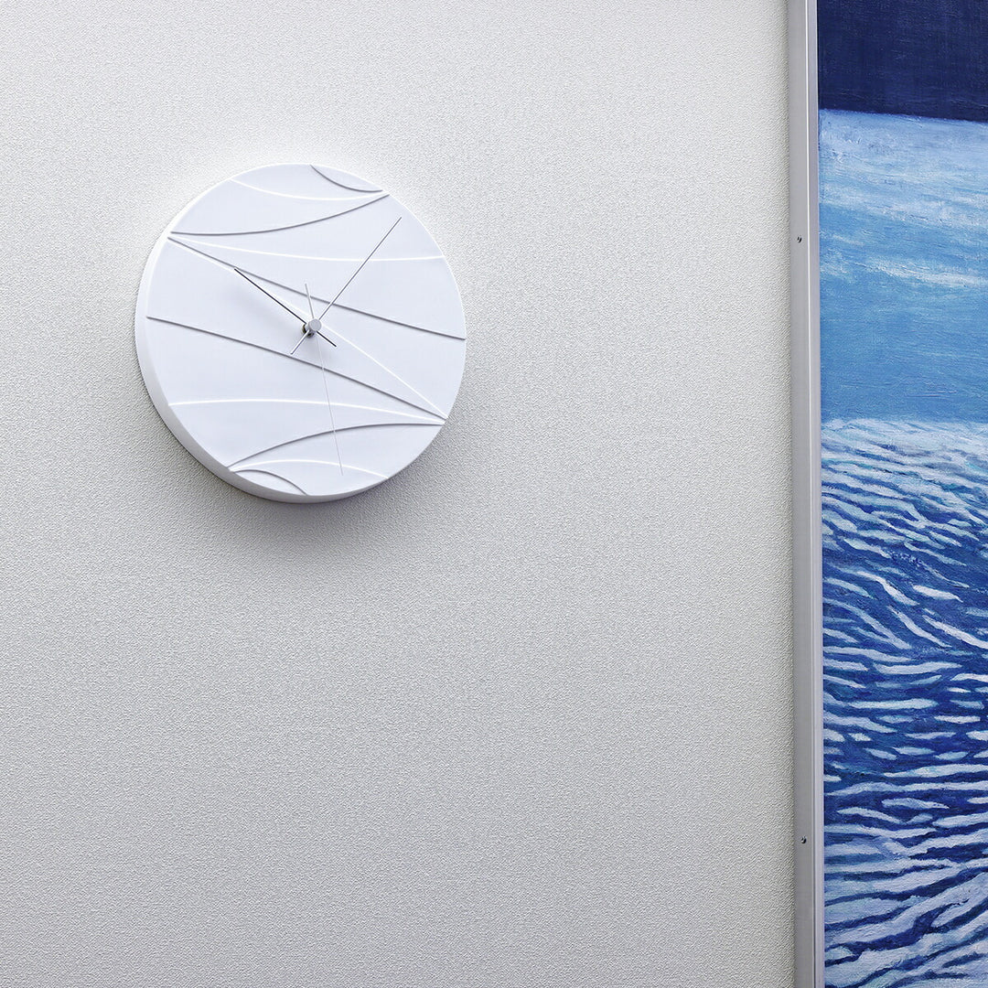 タカタレムノス 掛け時計 デザインオブジェクト クラウディド ムーン クオーツ 電池式 磁器 スイープセコンド 橋田 規子 HN23-01