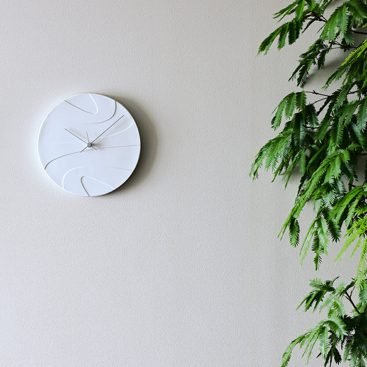 タカタレムノス 掛け時計 デザインオブジェクト ジュピター クオーツ 電池式 磁器 スイープセコンド 橋田 規子 HN23-02