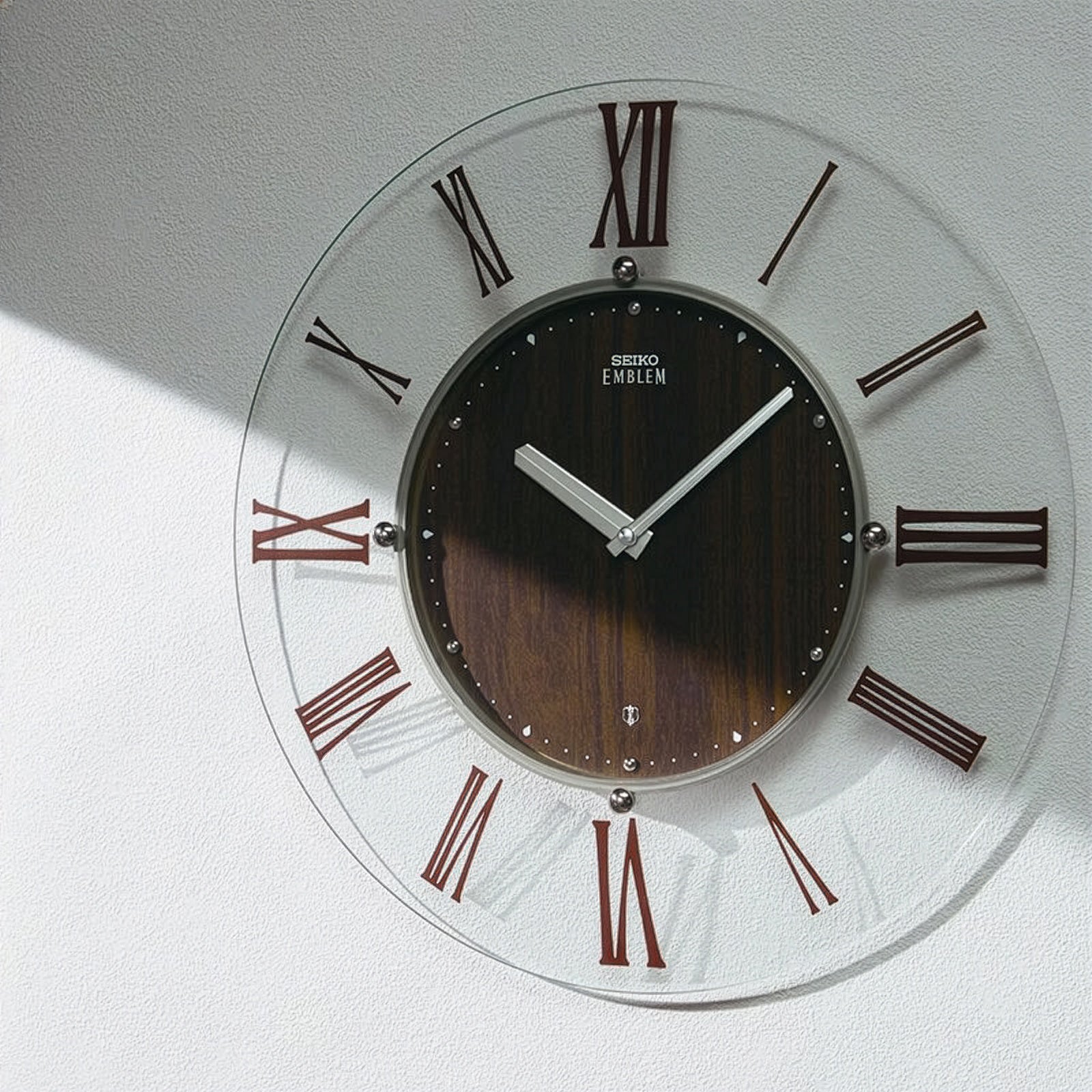 セイコー エムブレム 電波 掛け時計 HS560B クオーツ 電池式 クロック
