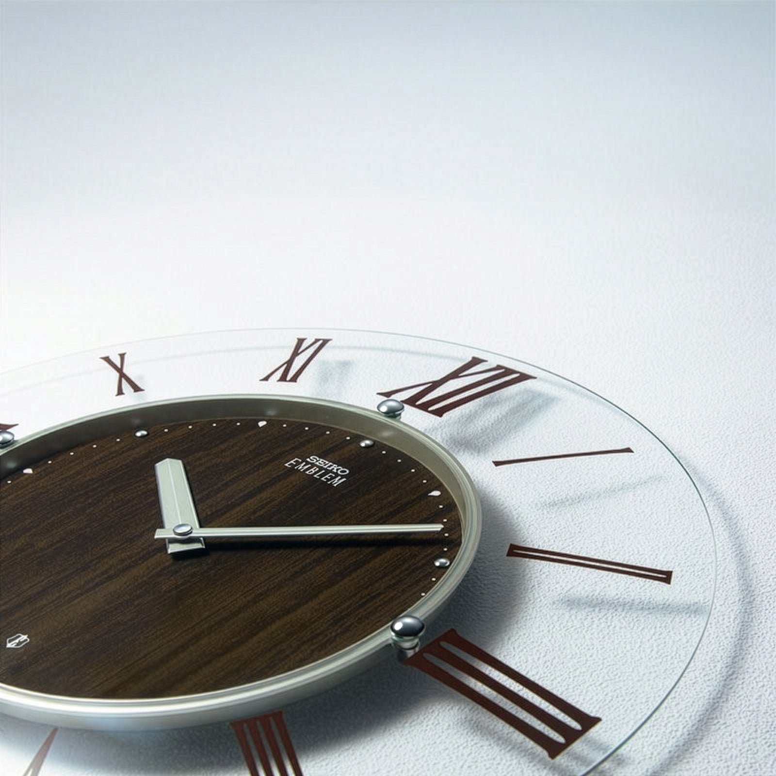 セイコー エムブレム 電波 掛け時計 HS560B クオーツ 電池式 クロック