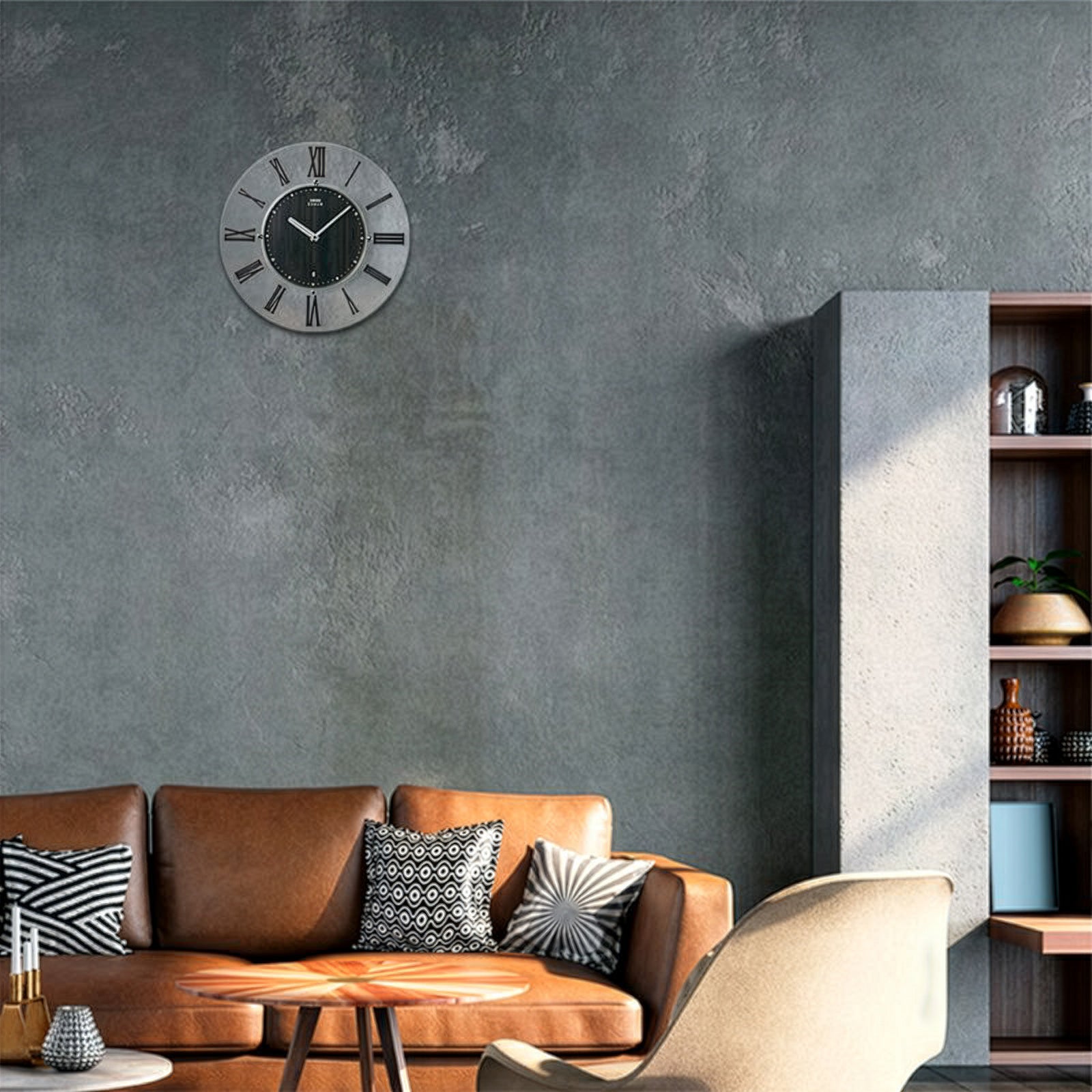 セイコー エムブレム 電波 掛け時計 HS560B クオーツ 電池式 クロック