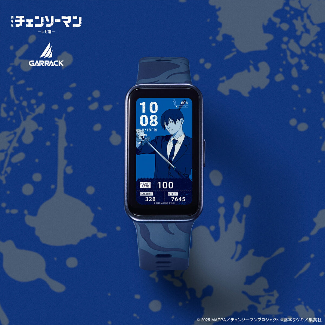 ギャラック スマートウォッチ チェンソーマン コラボレーションモデル 早川アキ HUC-CM-BD10-A メンズ レディース シリコンバンド