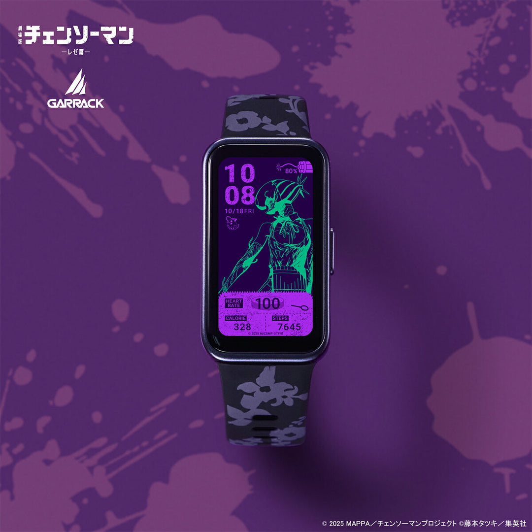 ギャラック スマートウォッチ チェンソーマン コラボレーションモデル レゼ HUC-CM-BD10-R メンズ レディース シリコンバンド