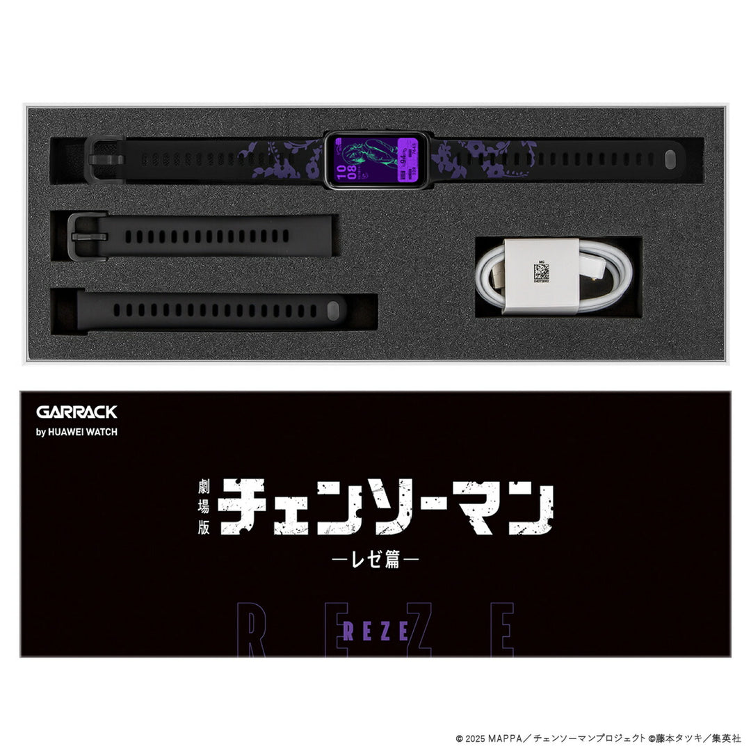 ギャラック スマートウォッチ チェンソーマン コラボレーションモデル レゼ HUC-CM-BD10-R メンズ レディース シリコンバンド