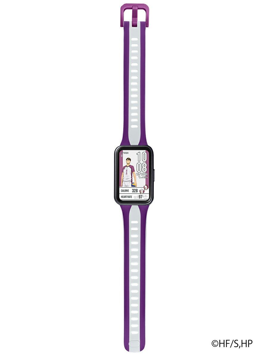 ギャラック スマートウォッチ ハイキュー!!  コラボレーションモデル 白鳥沢高校 HUC-HK-BD11-S メンズ レディース シリコンバンド グッズ