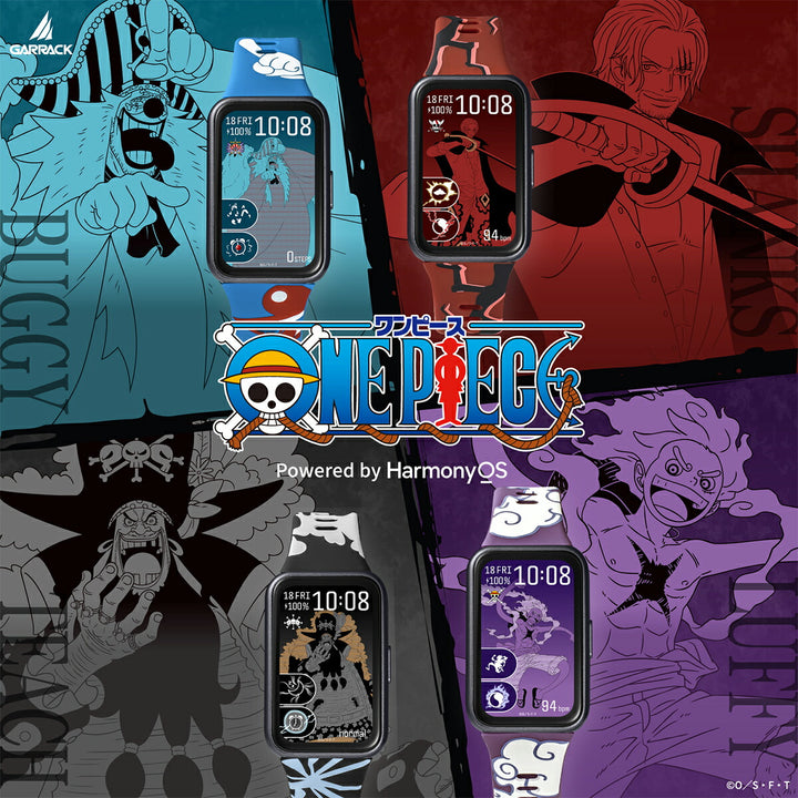 ギャラック スマートウォッチ ワンピース コラボレーションモデル 新四皇 シャンクス HUC-OP-BD11-S メンズ レディース シリコンバンド