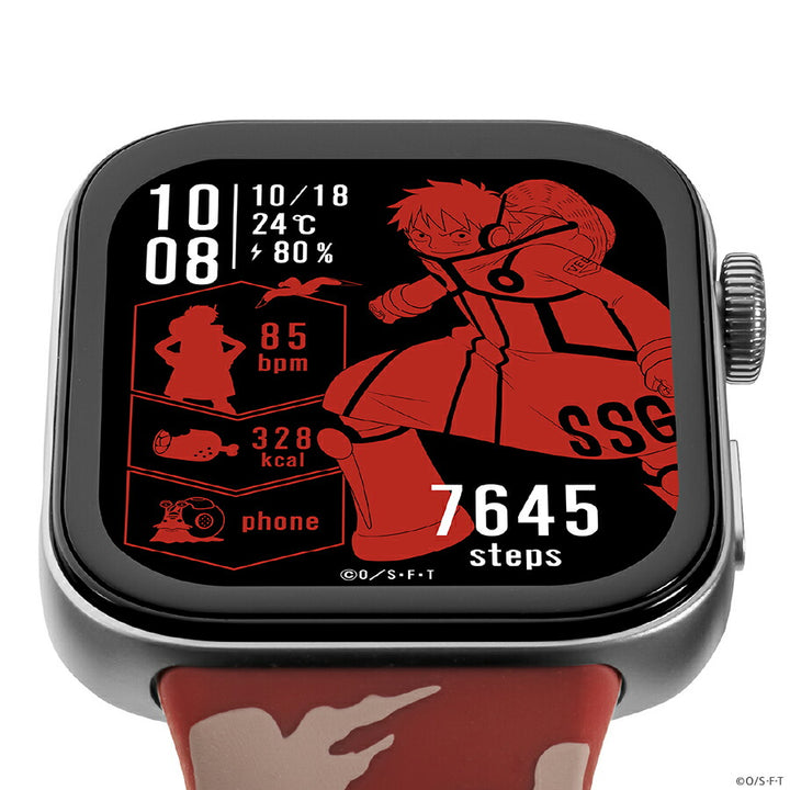 ギャラック スマートウォッチ ワンピース コラボレーションモデル モンキー・D・ルフィ HUC-OP-FT3-L メンズ レディース シリコンバンド レッド グッズ