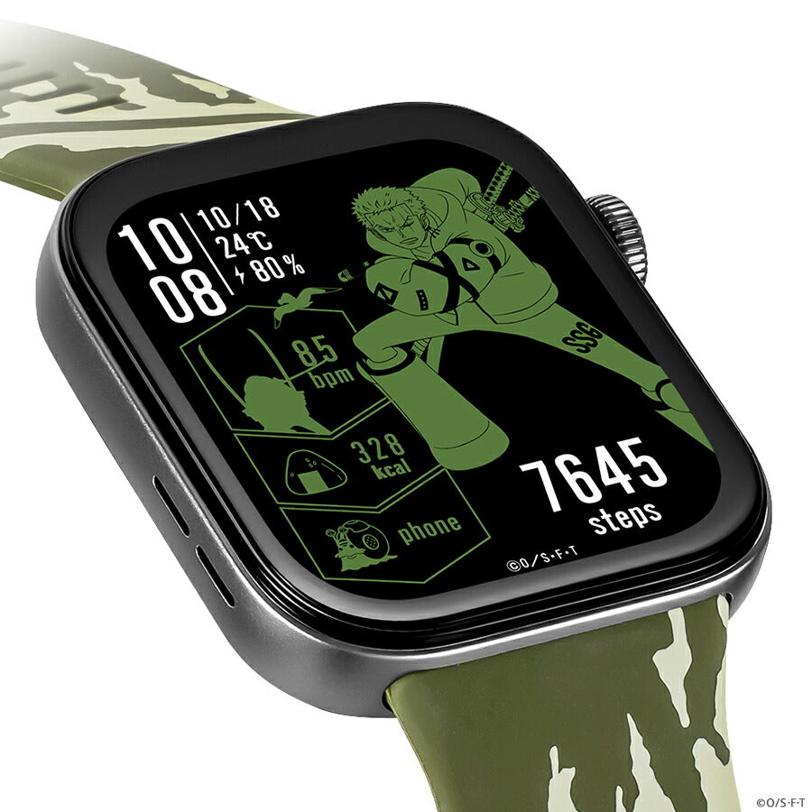 ギャラック スマートウォッチ ワンピース コラボレーションモデル ロロノア・ゾロ HUC-OP-FT3-Z メンズ レディース シリコンバンド グリーン グッズ