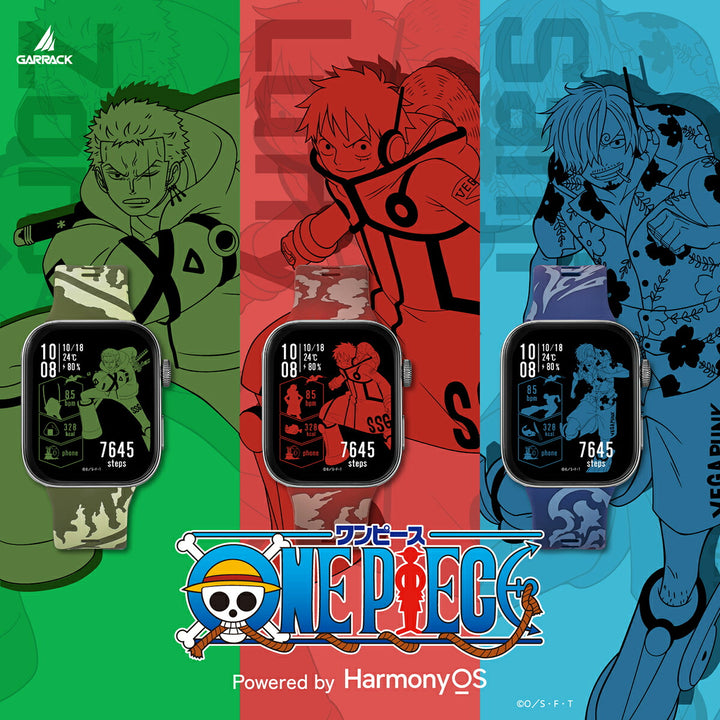 ギャラック スマートウォッチ ワンピース コラボレーションモデル ロロノア・ゾロ HUC-OP-FT3-Z メンズ レディース シリコンバンド グリーン グッズ